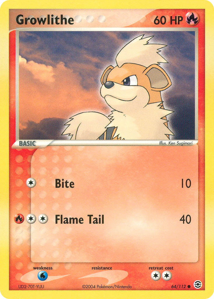FireRed & LeafGreen Growlithe #64/112